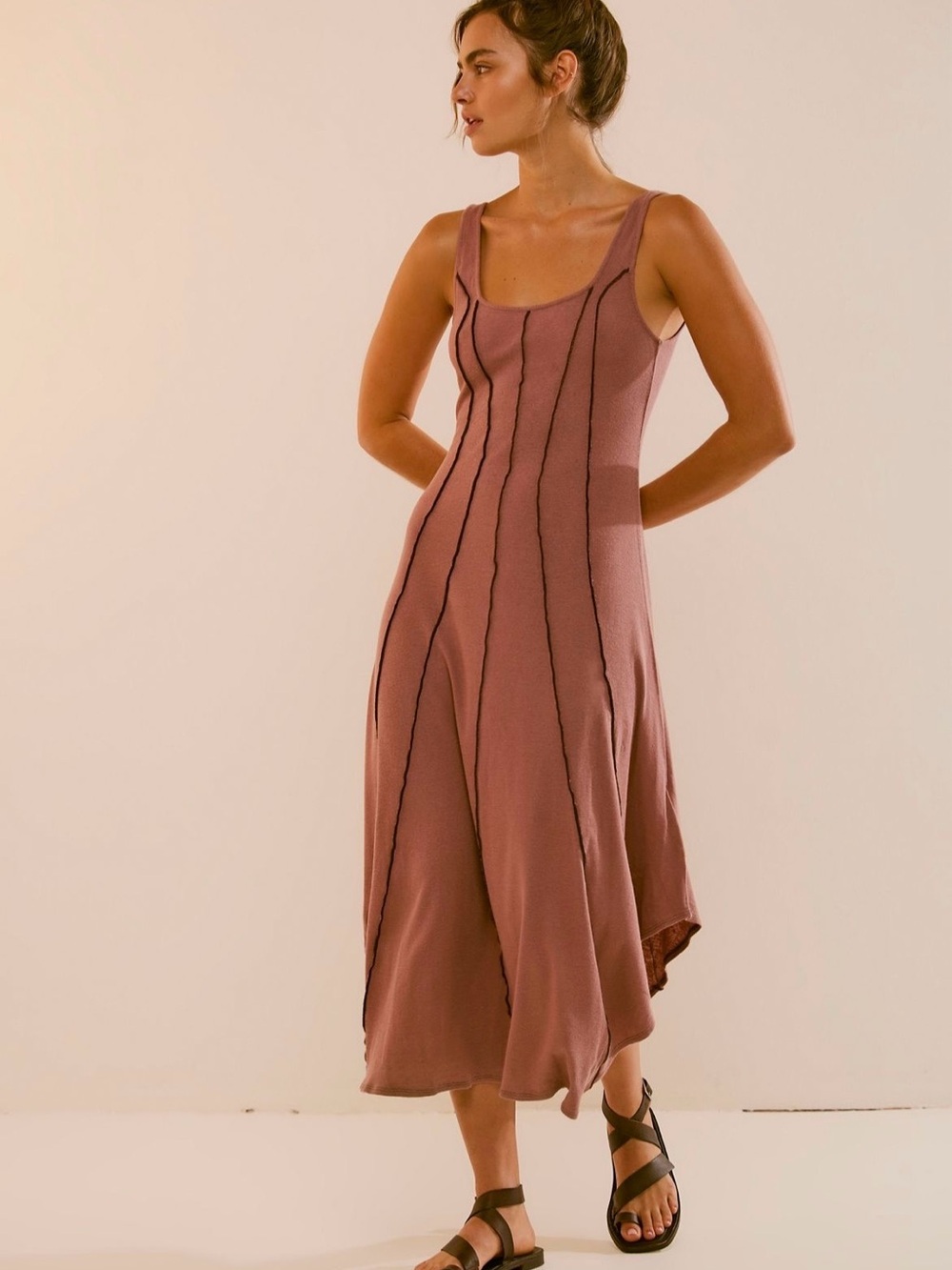 Free People Mauve Midi Dress